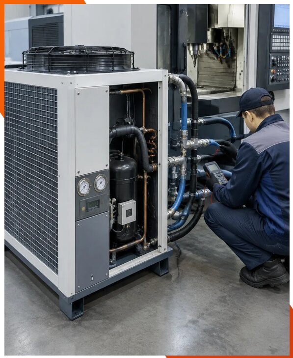 Ремонт чиллеров станков с выездом в Анапу