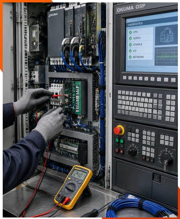 Ремонт систем ЧПУ Okuma OSP в Анапе